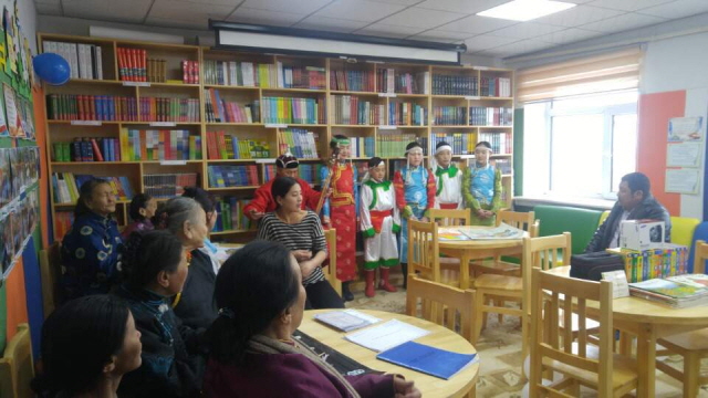 해외 작은도서관 조성지원사업 몽골 칼콜학교 개관식